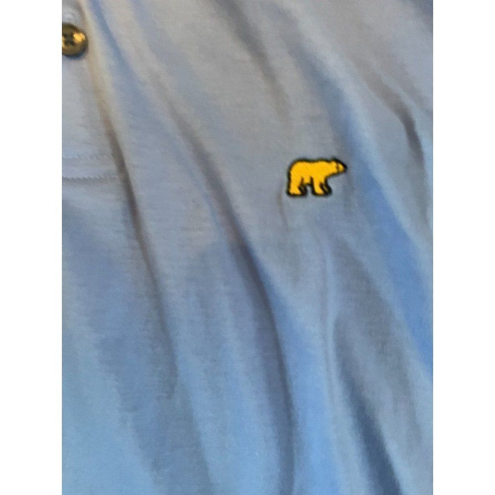 Jack Nicklaus Mens L Blue Short Sleeve Polo Shirt Golf Performance - Picture 3 of 5